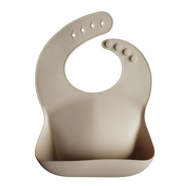 Mushie Silicone Baby Bib, Shifting Sand